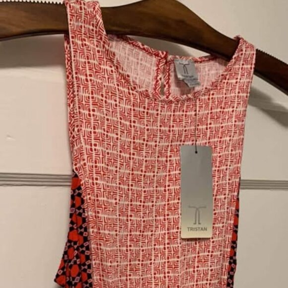 BRAND NEW Red Pattern Summer dress from TRISTAN - Picture 3 of 8